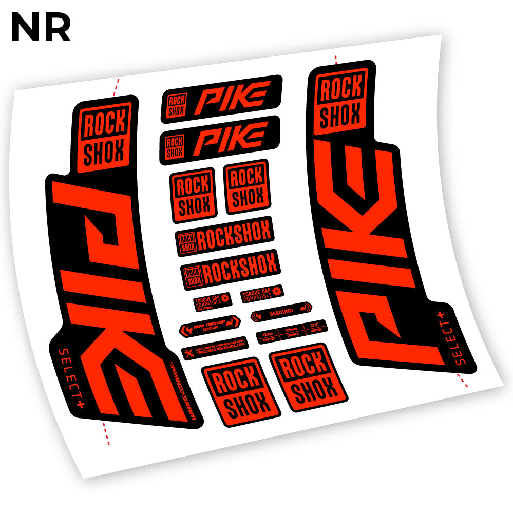 Decal Rock Shox Pike Select Plus 2021, Bike Fork sticker vinyl