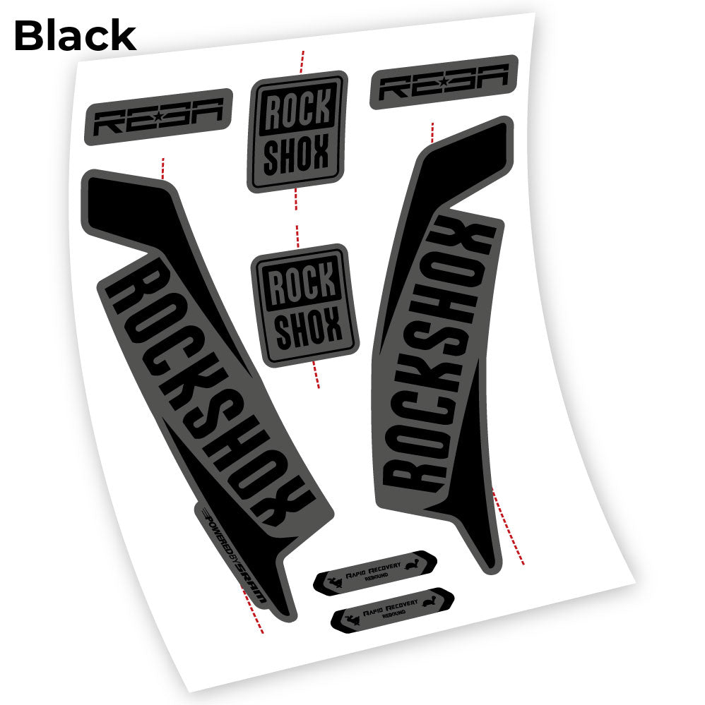 RockShox Reba 2016, Fahrradgabel Custom Decals Sticker Vinyl