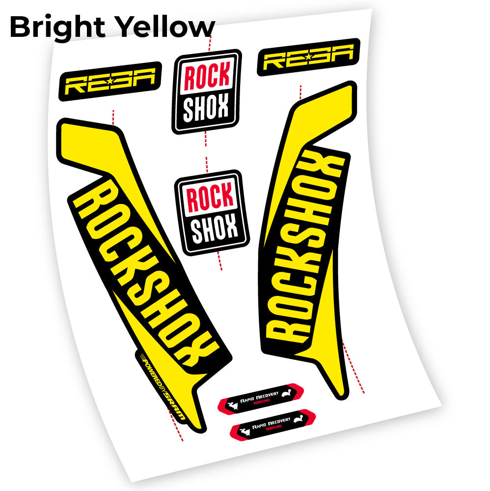 RockShox Reba 2016, Fahrradgabel Custom Decals Sticker Vinyl