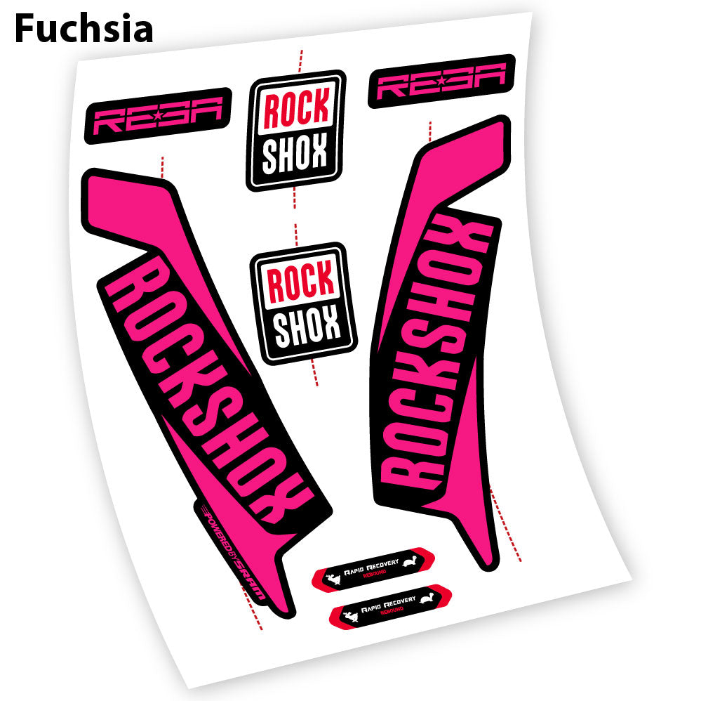 RockShox Reba 2016, Fahrradgabel Custom Decals Sticker Vinyl