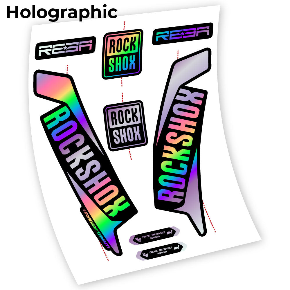 RockShox Reba 2016, Fahrradgabel Custom Decals Sticker Vinyl