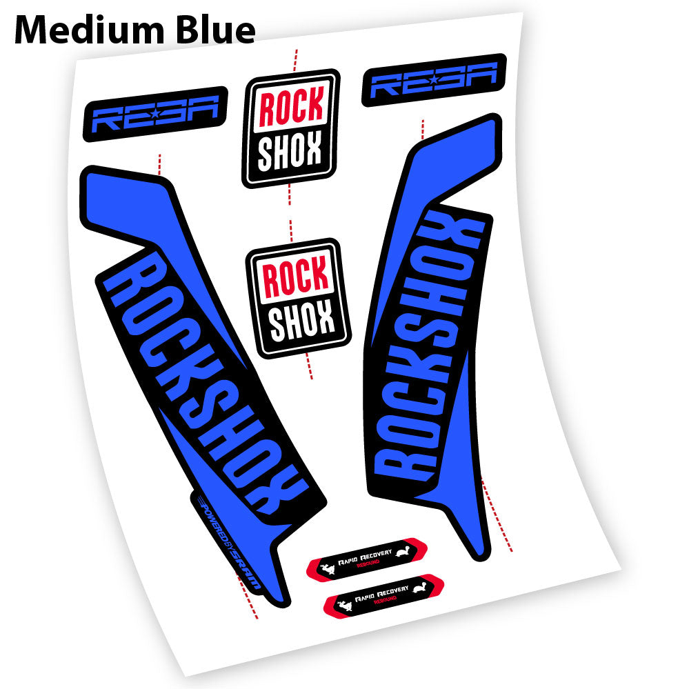 RockShox Reba 2016, Fahrradgabel Custom Decals Sticker Vinyl