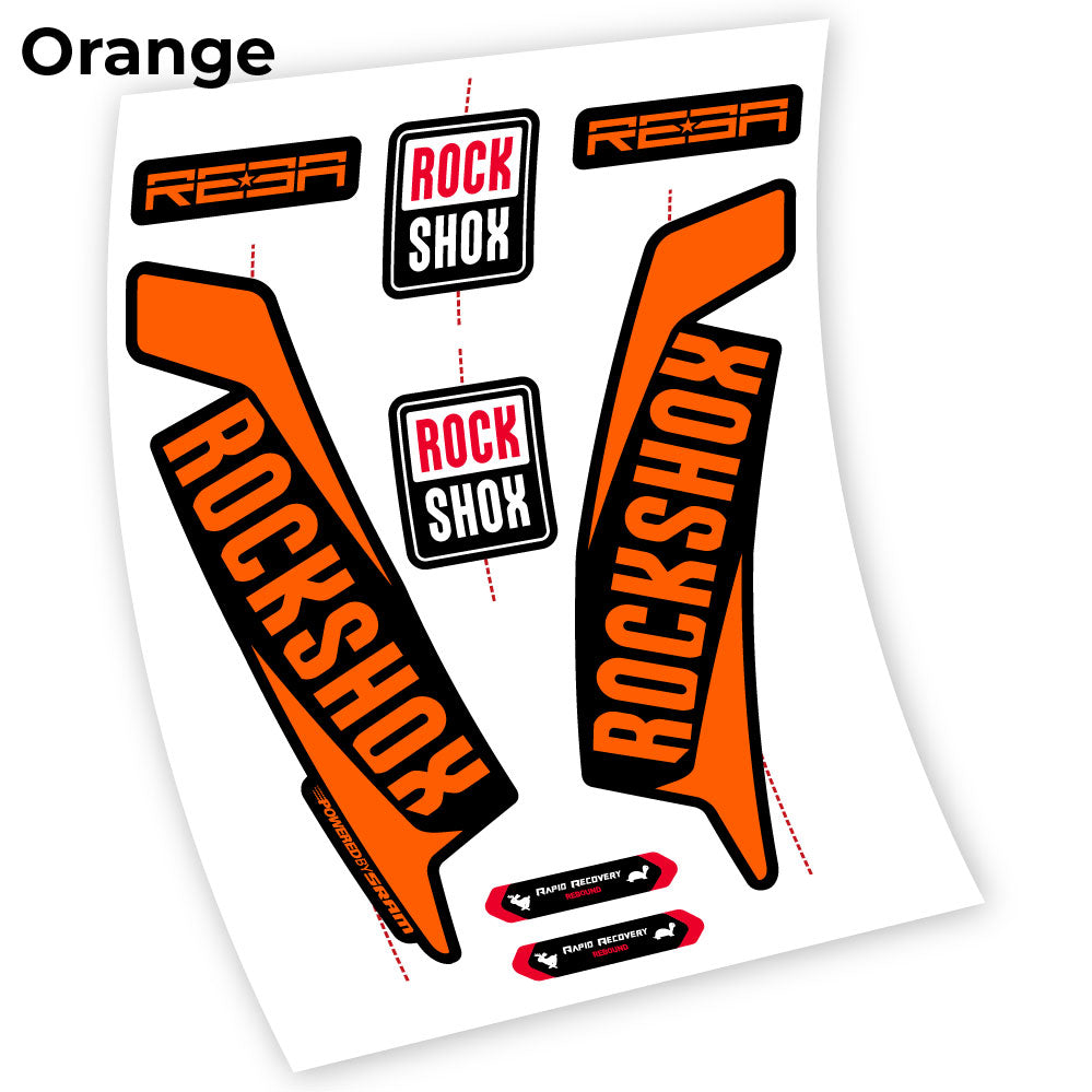 RockShox Reba 2016, Fahrradgabel Custom Decals Sticker Vinyl