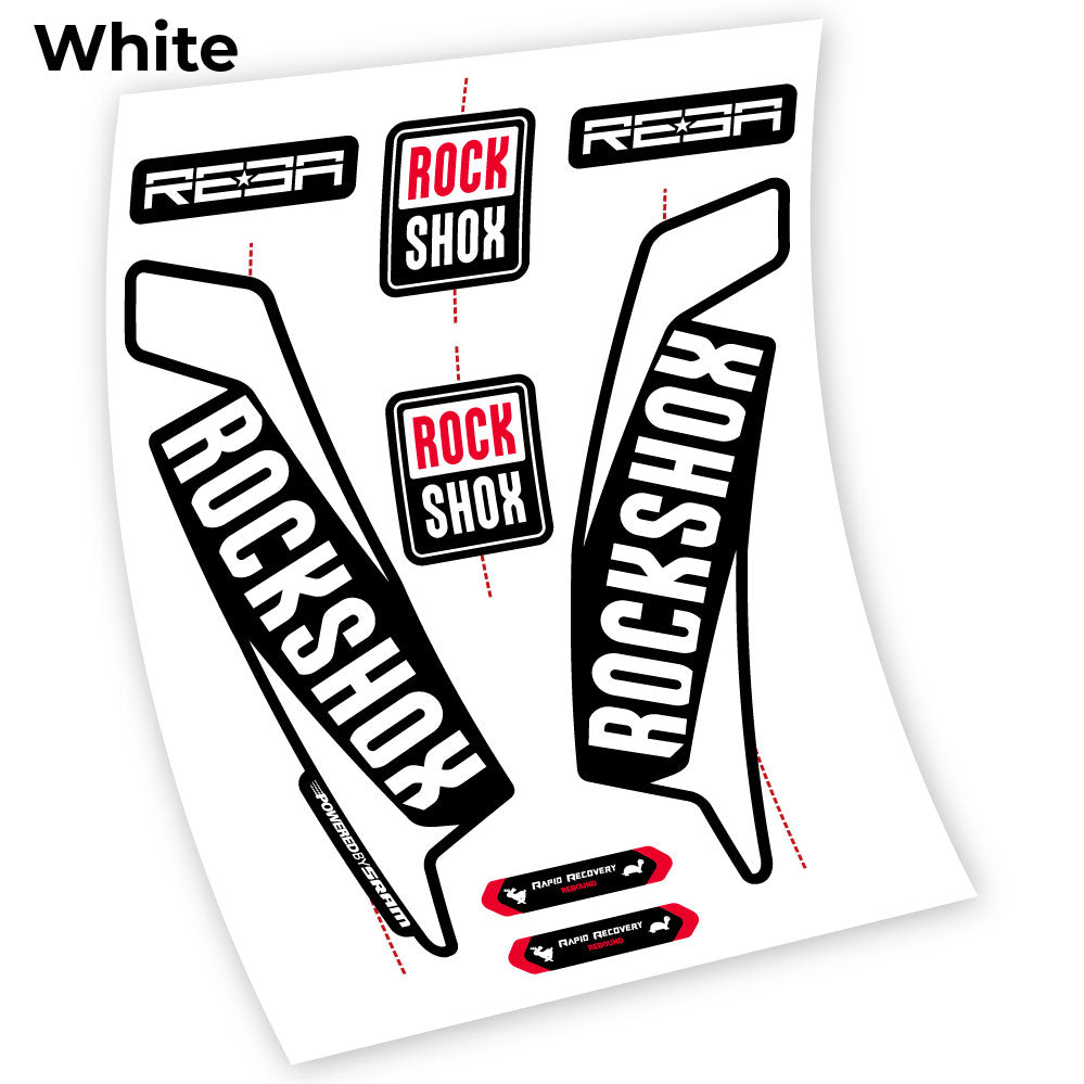 RockShox Reba 2016, Fahrradgabel Custom Decals Sticker Vinyl
