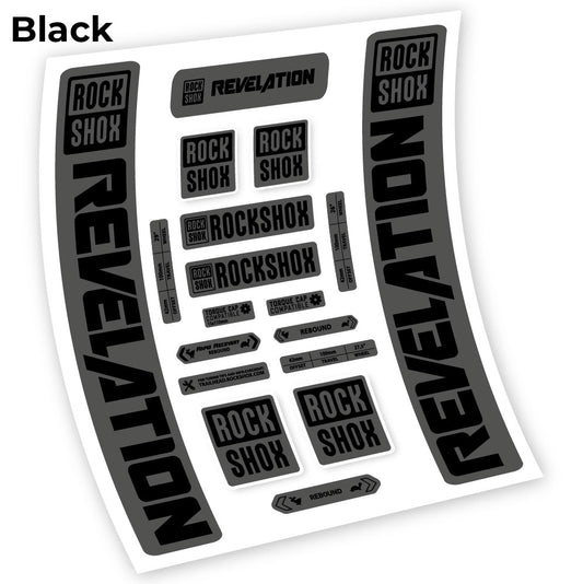 Aufkleber Rock Shox Revelation 2021, Fahrradgabel Sticker Vinyl