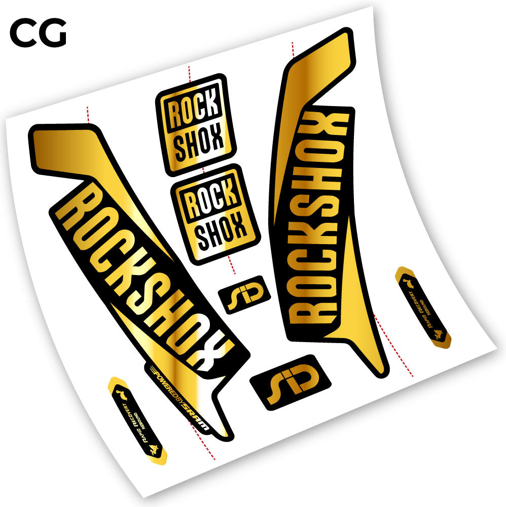 Decal, Rock Shox Sid 2016, Bike Fork Sticker vinyl
