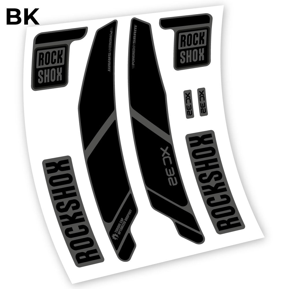 Aufkleber, Rock Shox XC32 2014, Fahrradgabel-Aufkleber, Vinyl
