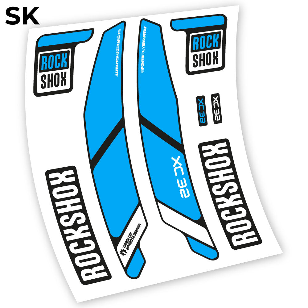 Aufkleber, Rock Shox XC32 2014, Fahrradgabel-Aufkleber, Vinyl