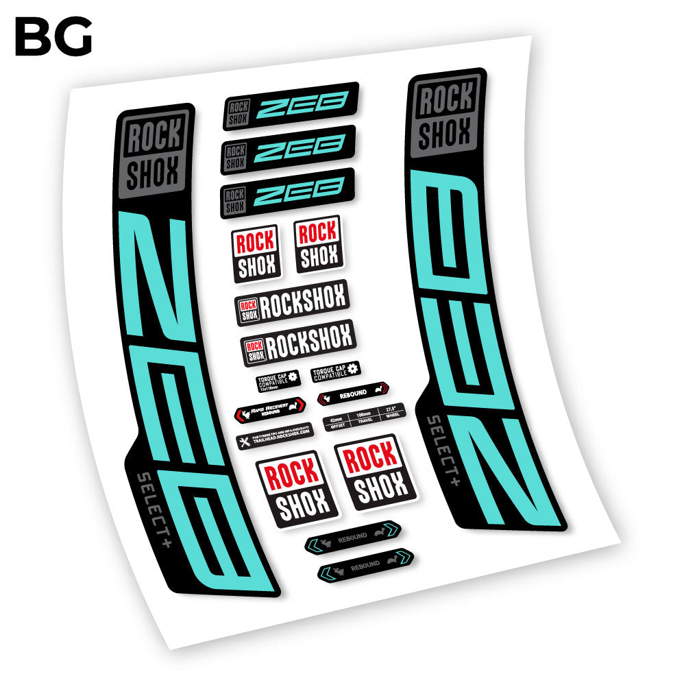 Decal, Rock Shox Zeb Select+ 2020-2024, Bike Fork Sticker vinyl