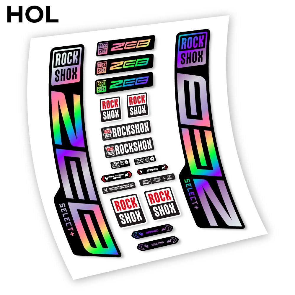 Decal, Rock Shox Zeb Select+ 2020-2024, Bike Fork Sticker vinyl