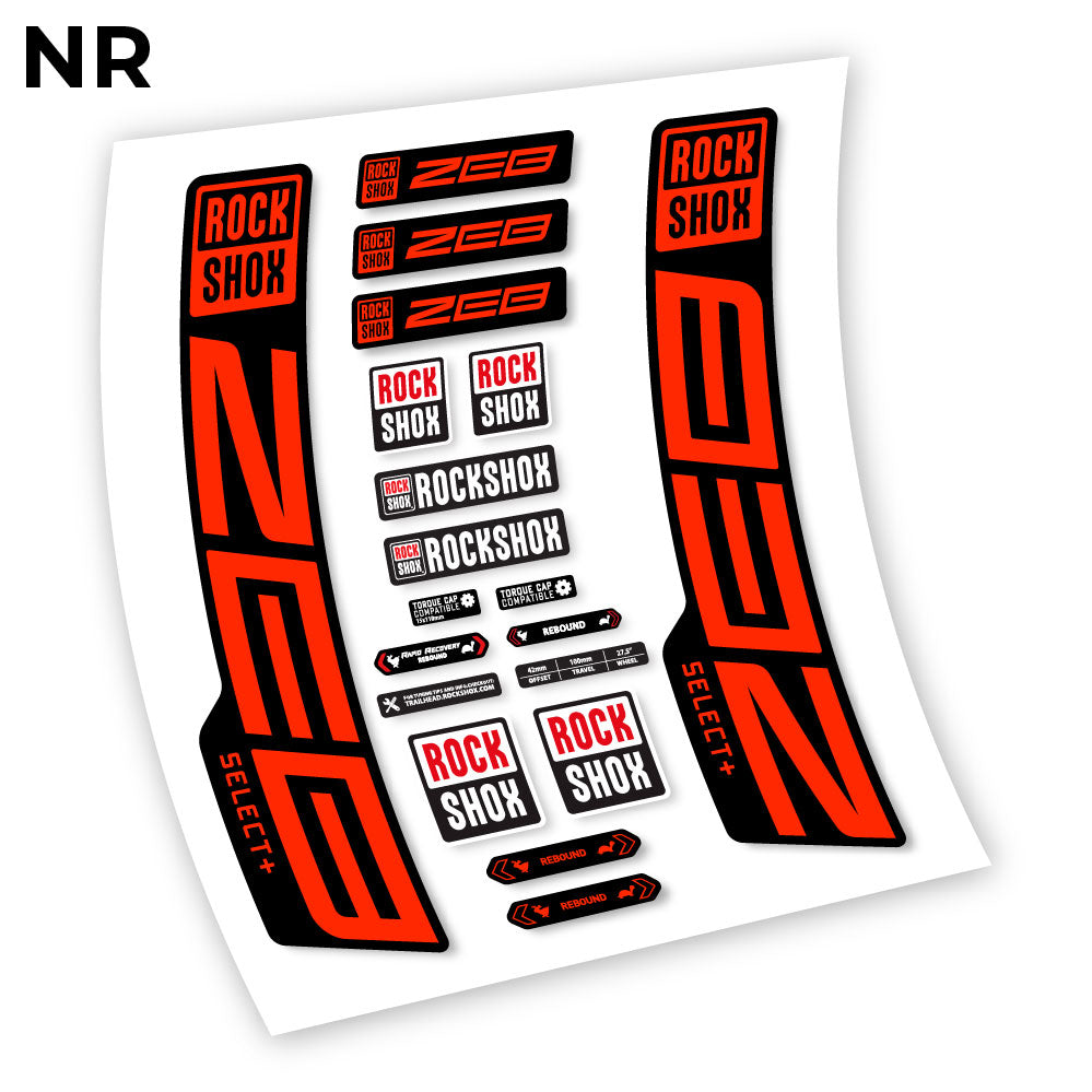 Decal, Rock Shox Zeb Select+ 2020-2024, Bike Fork Sticker vinyl