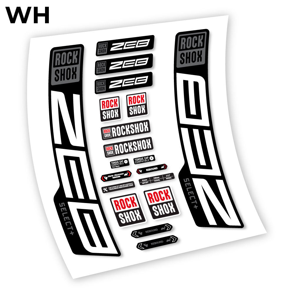Decal, Rock Shox Zeb Select+ 2020-2024, Bike Fork Sticker vinyl