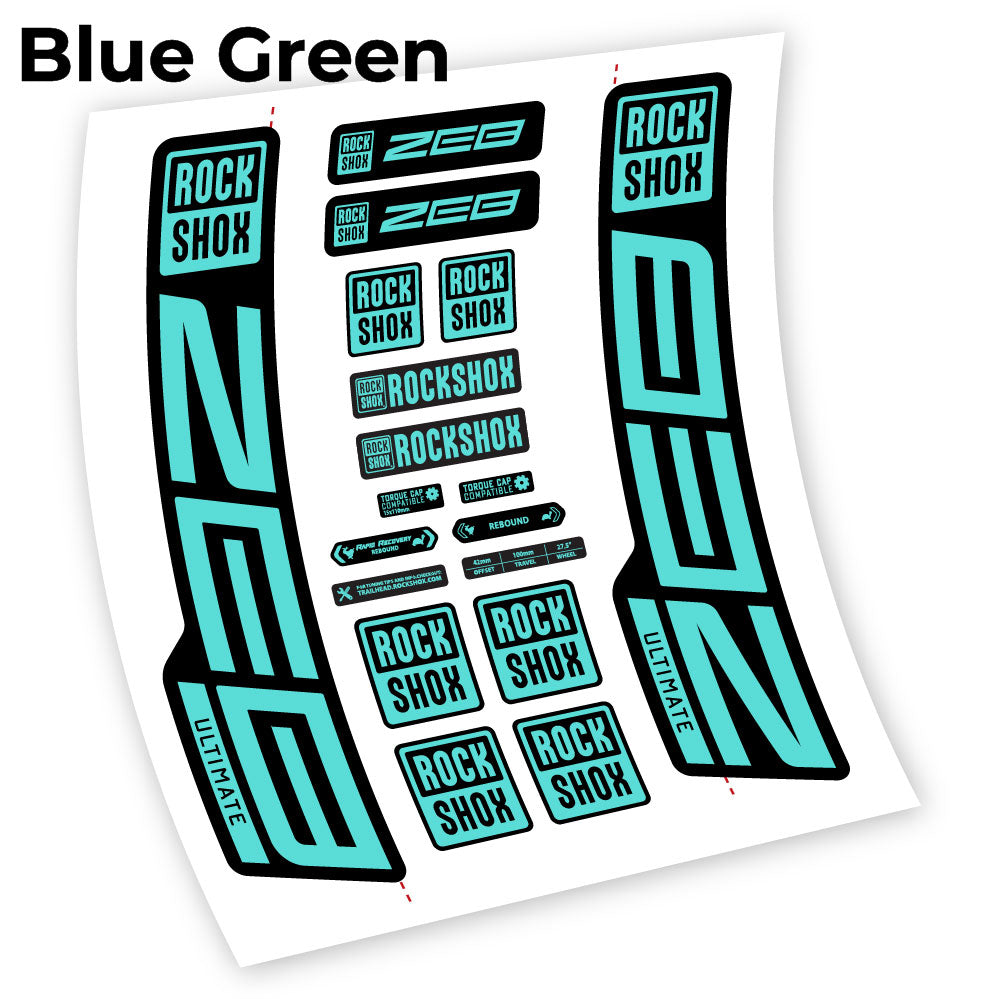 Custom Fork Decal for RockShox ZEB Ultimate 2021–2024 – 29” – Vinyl Sticker