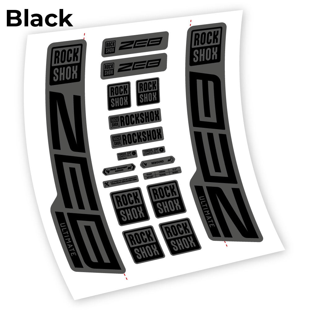 Custom Fork Decal for RockShox ZEB Ultimate 2021–2024 – 29” – Vinyl Sticker