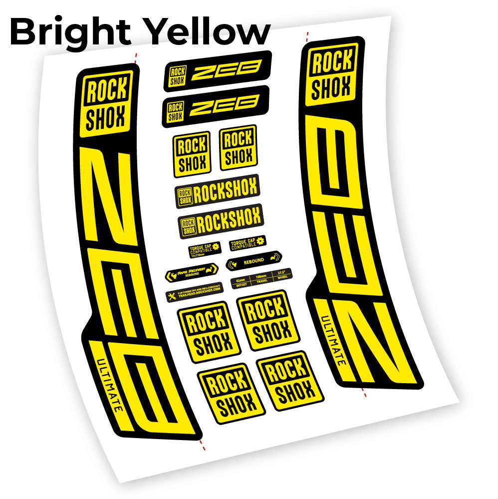 Custom Fork Decal for RockShox ZEB Ultimate 2021–2024 – 29” – Vinyl Sticker