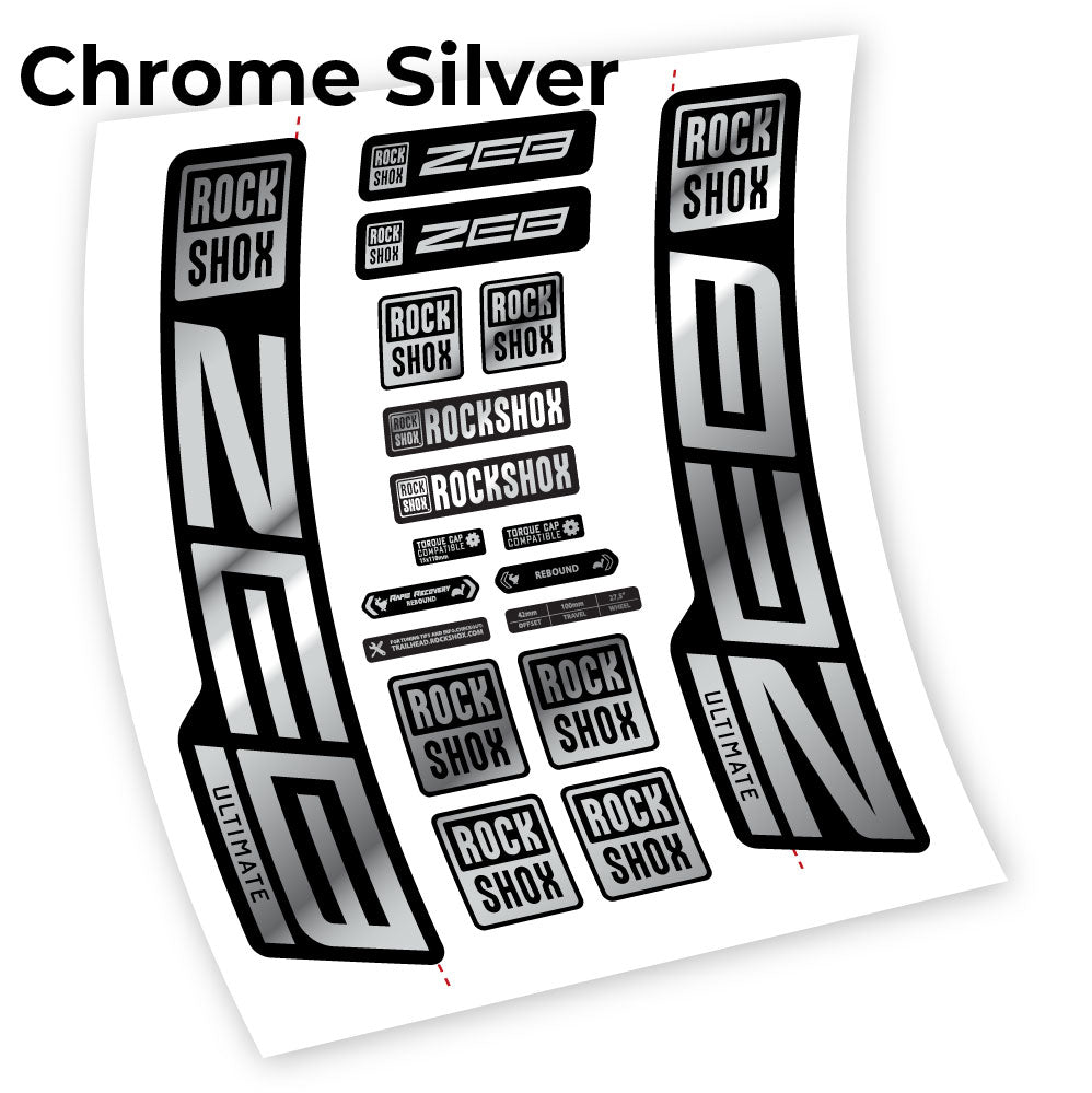 Custom Fork Decal for RockShox ZEB Ultimate 2021–2024 – 29” – Vinyl Sticker