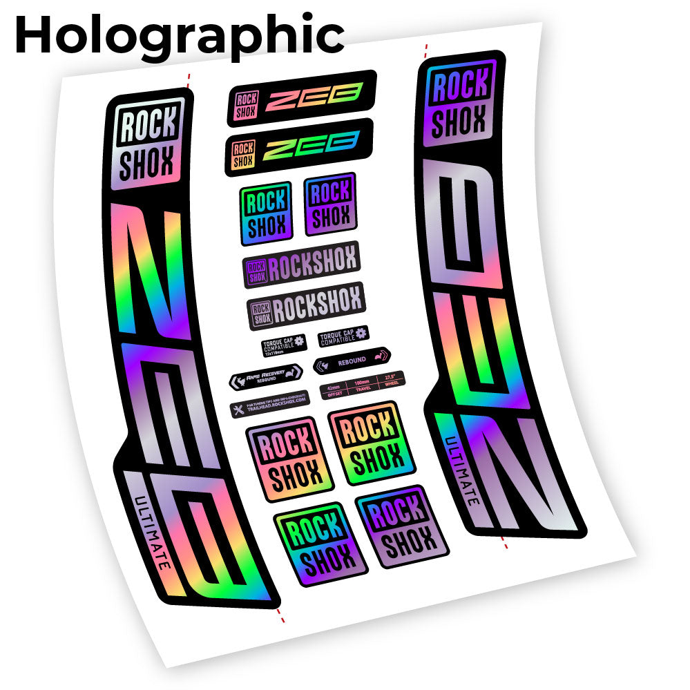 Custom Fork Decal for RockShox ZEB Ultimate 2021–2024 – 29” – Vinyl Sticker