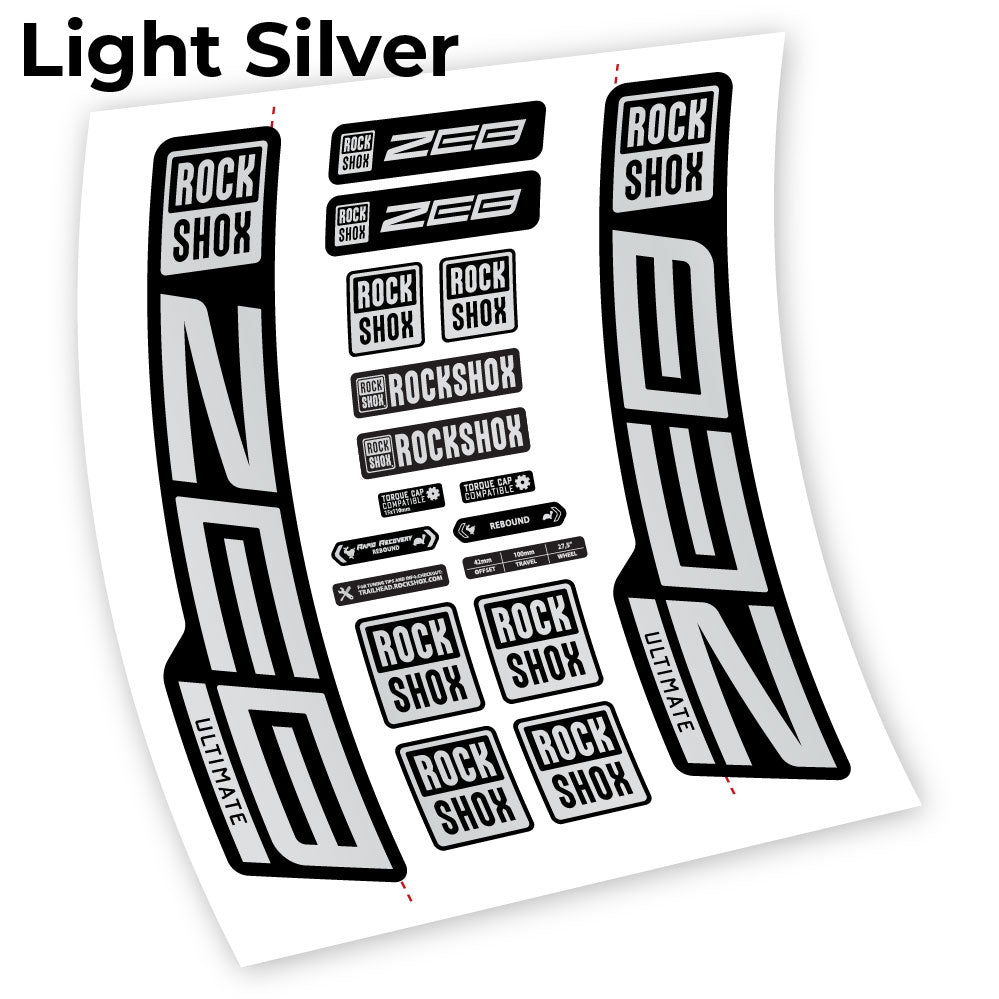 Custom Fork Decal for RockShox ZEB Ultimate 2021–2024 – 29” – Vinyl Sticker