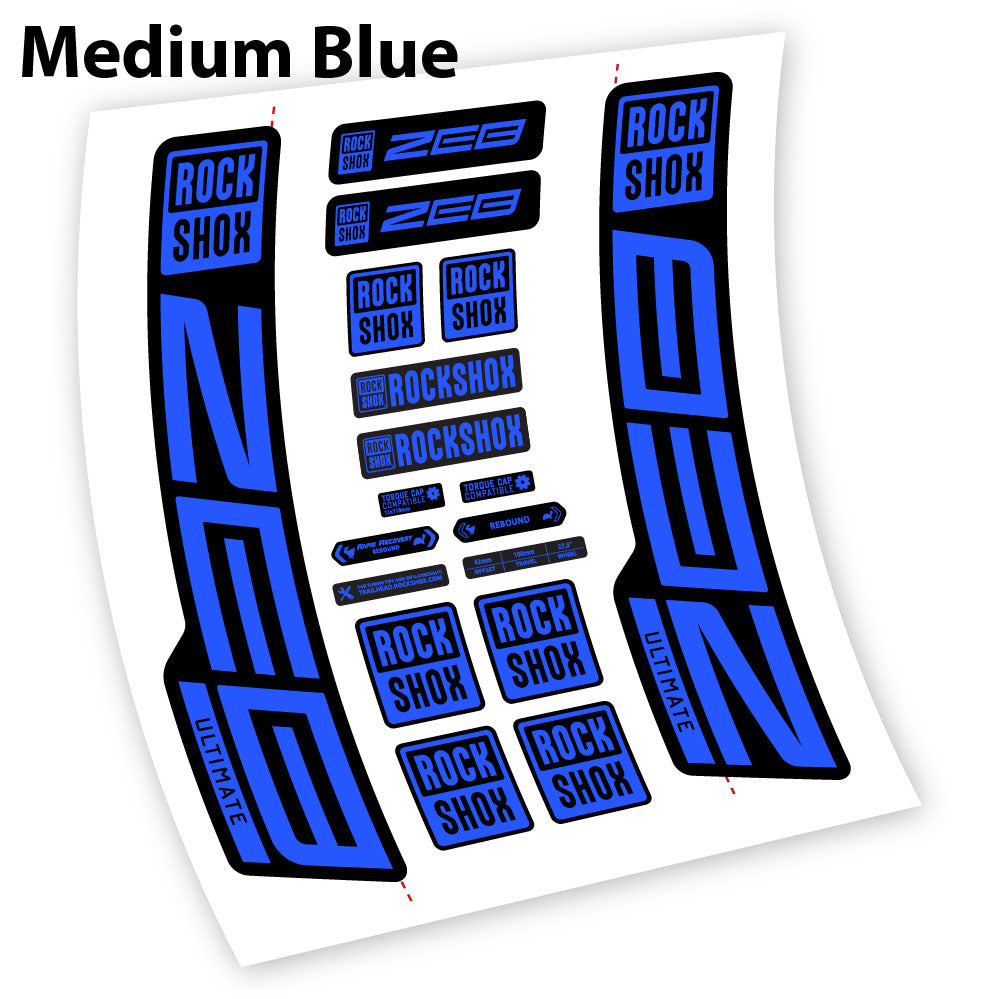 Custom Fork Decal for RockShox ZEB Ultimate 2021–2024 – 29” – Vinyl Sticker