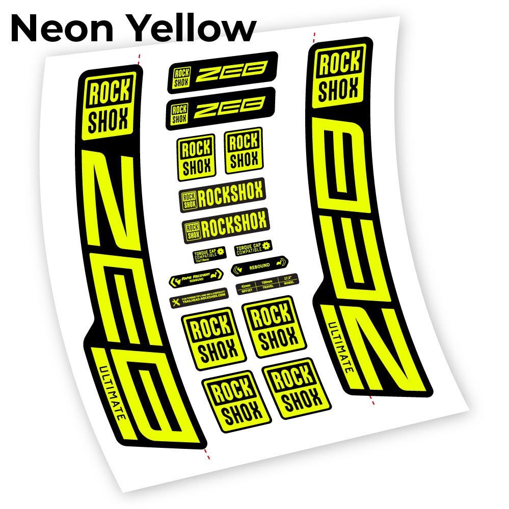 Custom Fork Decal for RockShox ZEB Ultimate 2021–2024 – 29” – Vinyl Sticker