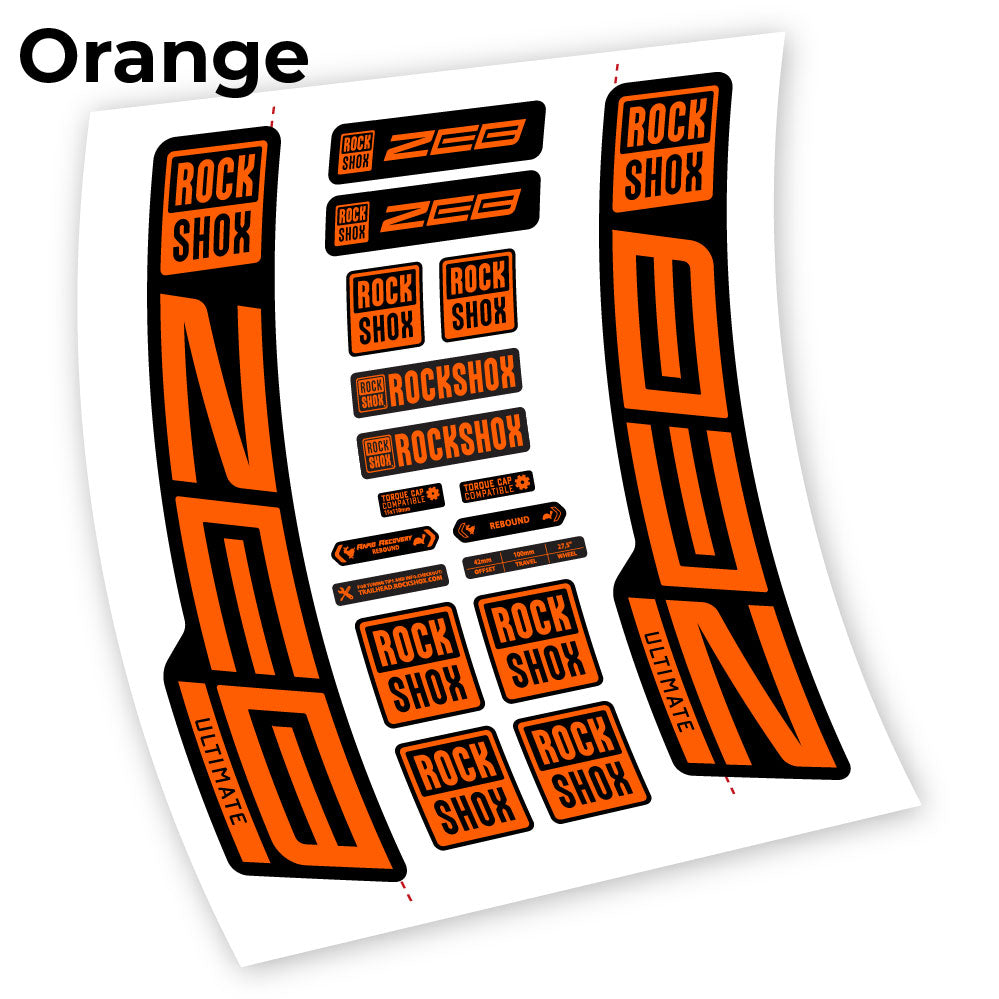 Custom Fork Decal for RockShox ZEB Ultimate 2021–2024 – 29” – Vinyl Sticker