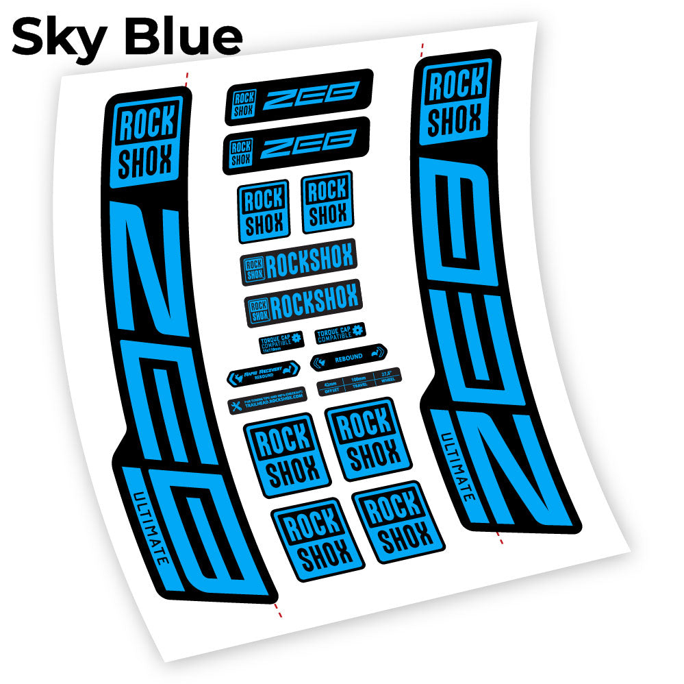 Custom Fork Decal for RockShox ZEB Ultimate 2021–2024 – 29” – Vinyl Sticker
