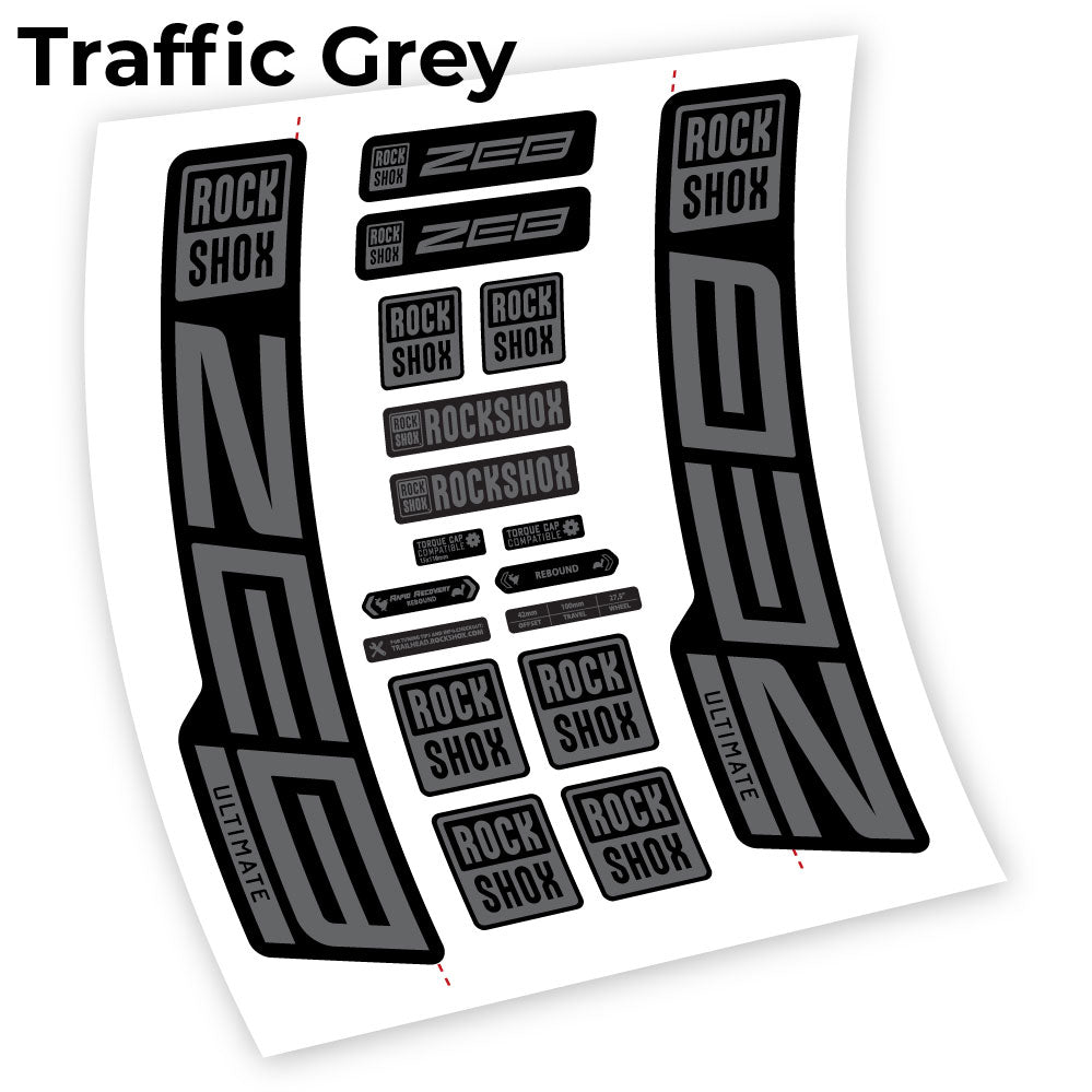 Custom Fork Decal for RockShox ZEB Ultimate 2021–2024 – 29” – Vinyl Sticker