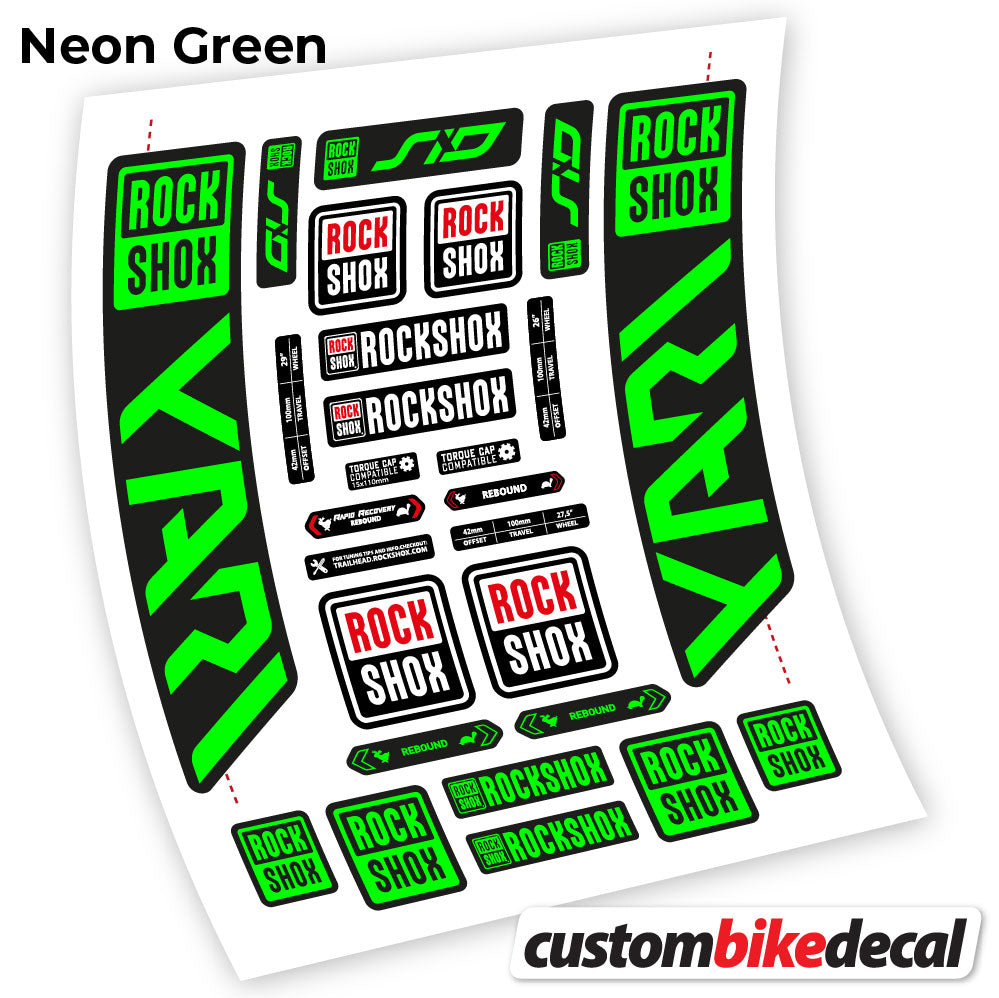 Decal, Rock Shox Yari 2021, Bike Fork Sticker Vinyl