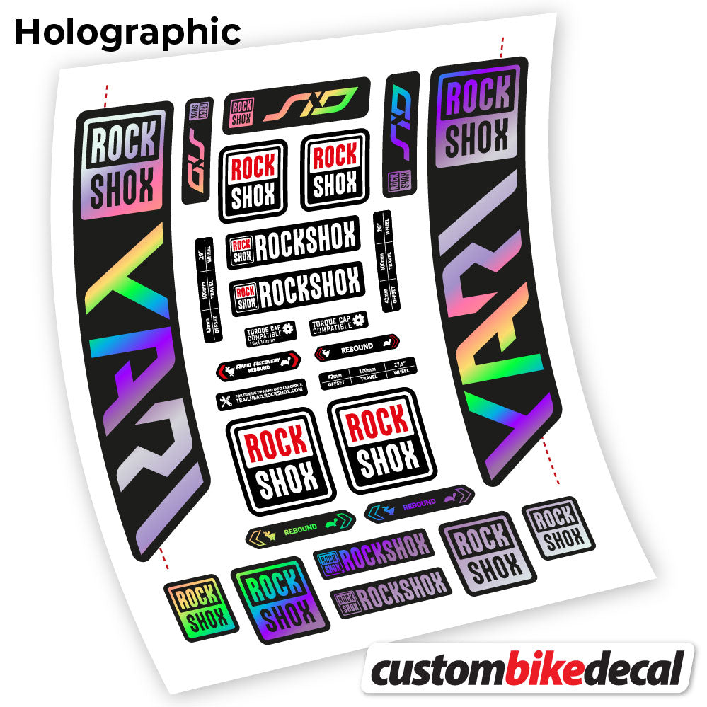 Decal, Rock Shox Yari 2021, Bike Fork Sticker Vinyl