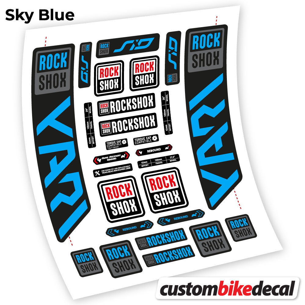 Decal, Rock Shox Yari 2021, Bike Fork Sticker Vinyl