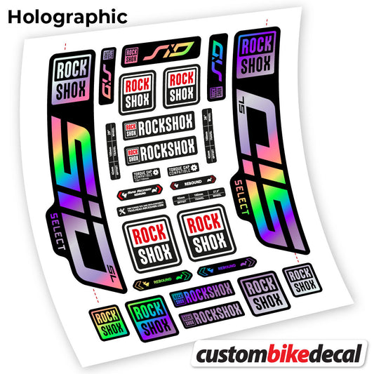 Aufkleber, Rock Shox Sid Select SL 2021, Fahrradgabel 29, Sticker Vinyl