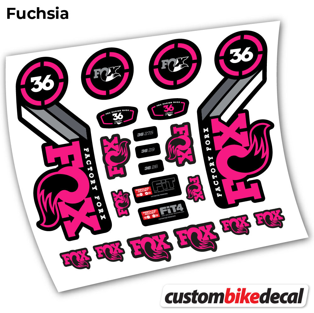 Aufkleber, Fox 36 Heritage 2016, Fahrradgabel-Aufkleber Vinyl