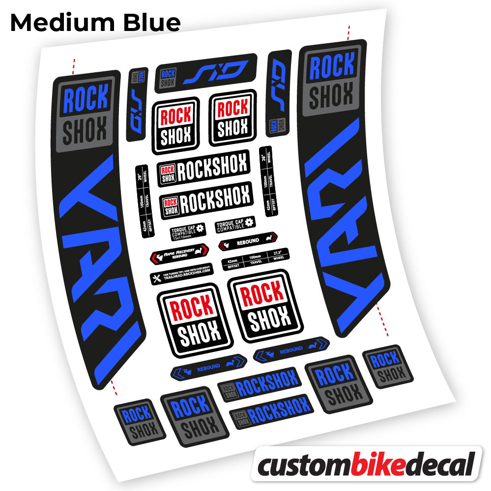 Decal, Rock Shox Yari 2021, Bike Fork Sticker Vinyl