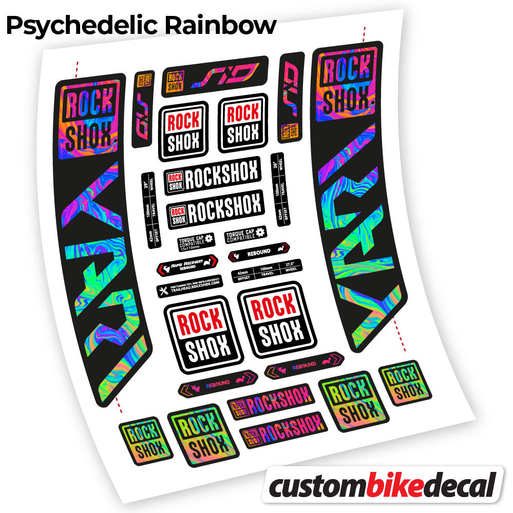 Decal, Rock Shox Yari 2021, Bike Fork Sticker Vinyl