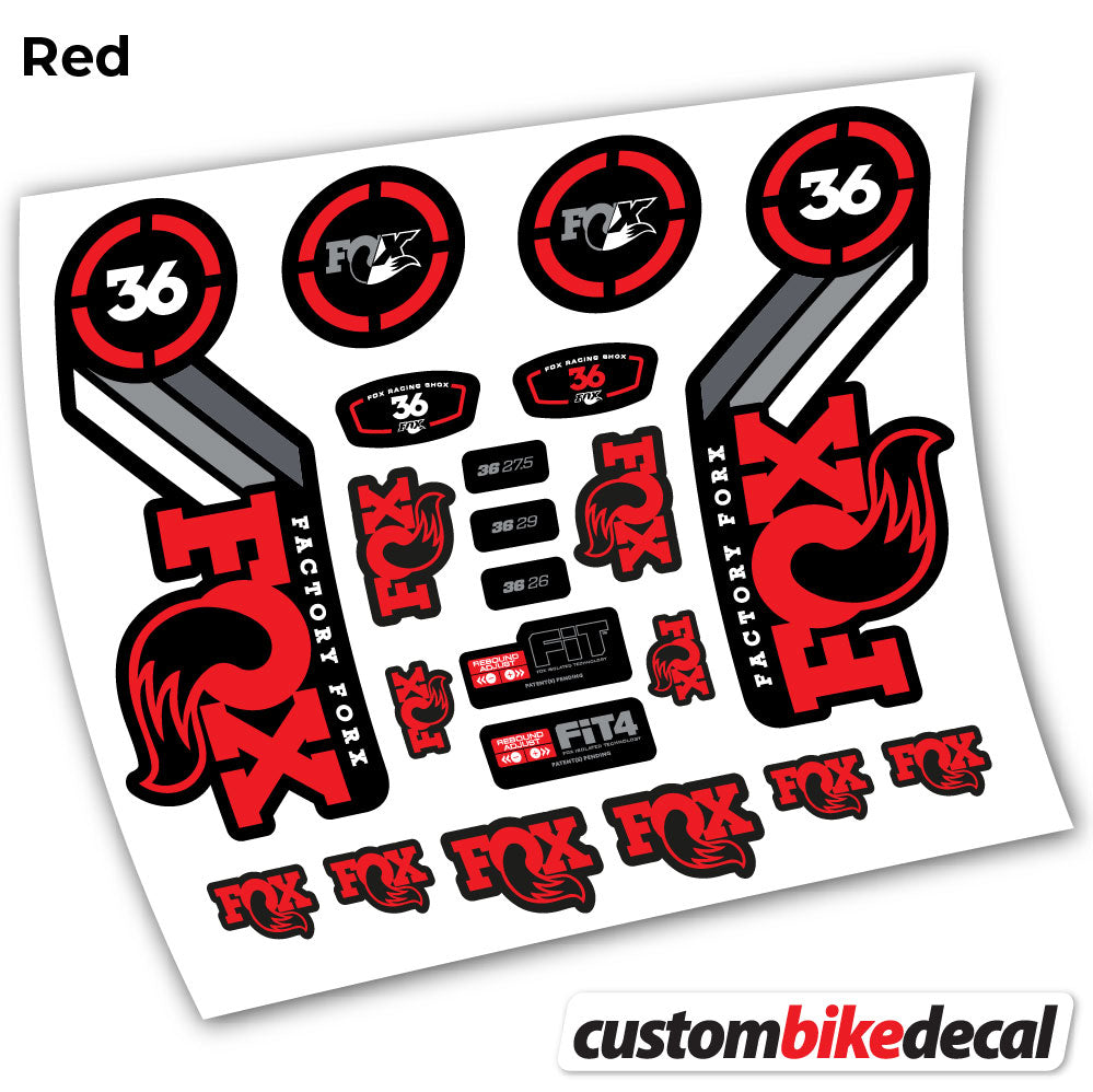 Aufkleber, Fox 36 Heritage 2016, Fahrradgabel-Aufkleber Vinyl