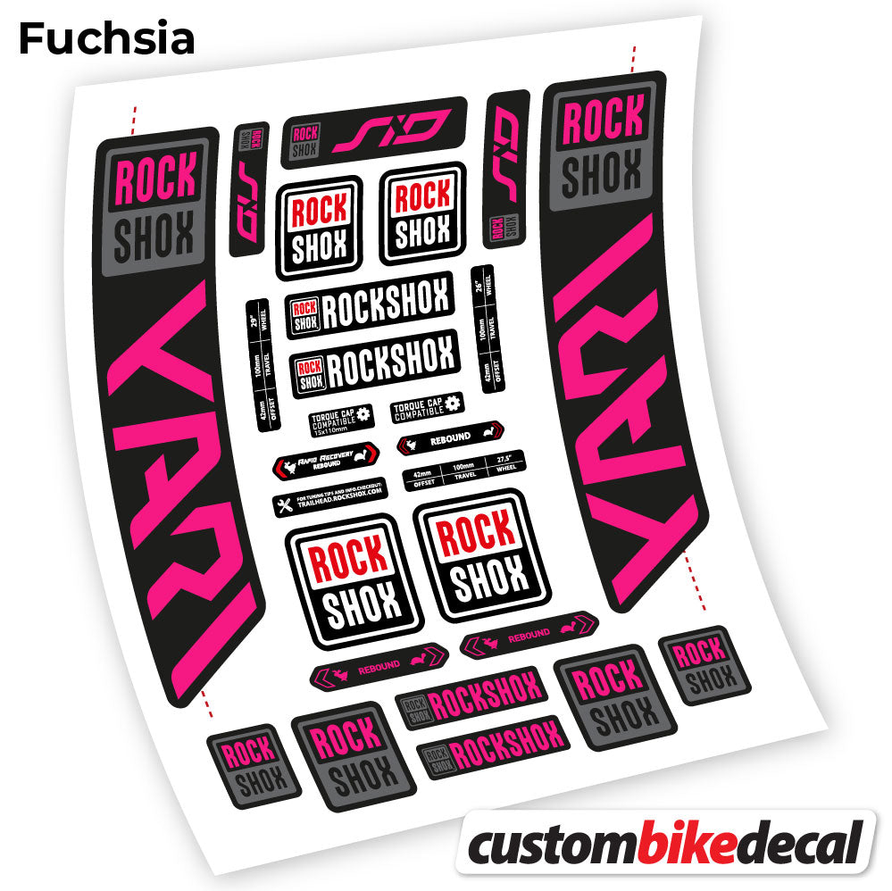 Decal, Rock Shox Yari 2021, Bike Fork Sticker Vinyl