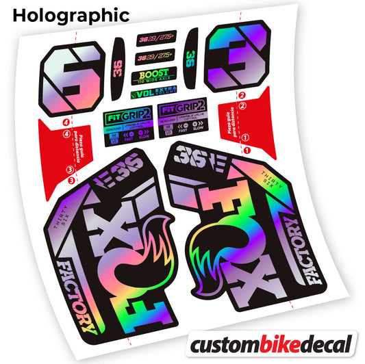 Aufkleber, Fox E-Bike Factory 2021, Sticker Vinyl