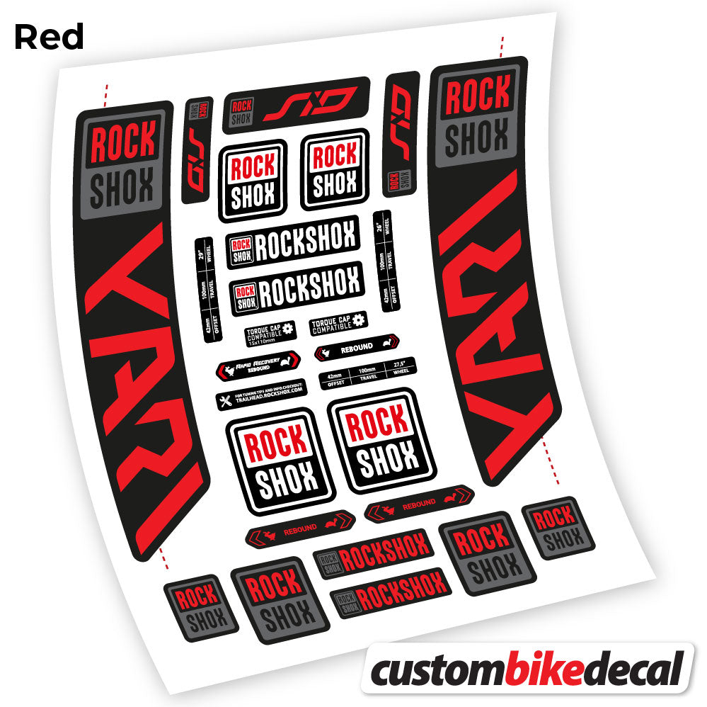Decal, Rock Shox Yari 2021, Bike Fork Sticker Vinyl