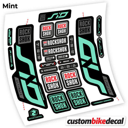 Aufkleber, Rock Shox Sid Ultimate 2020, Fahrradgabel-Aufkleber Vinyl