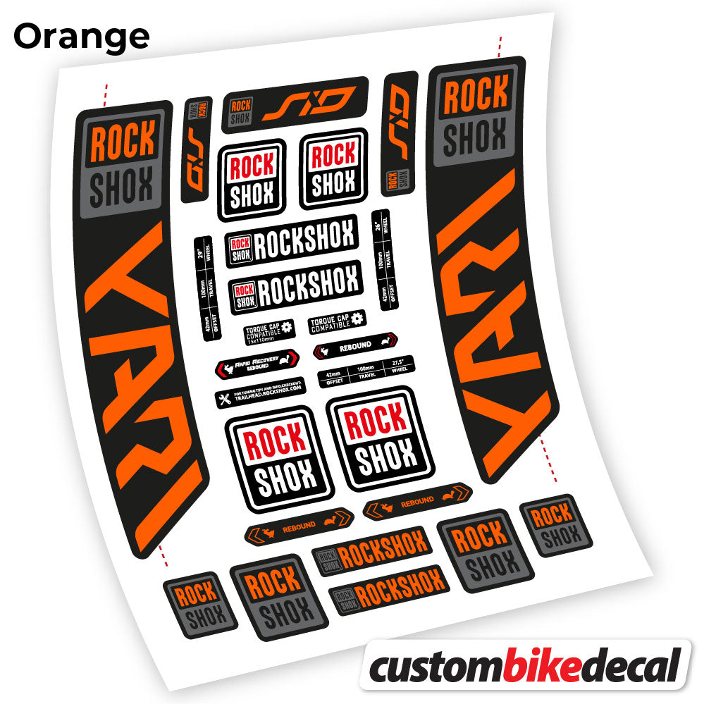 Decal, Rock Shox Yari 2021, Bike Fork Sticker Vinyl
