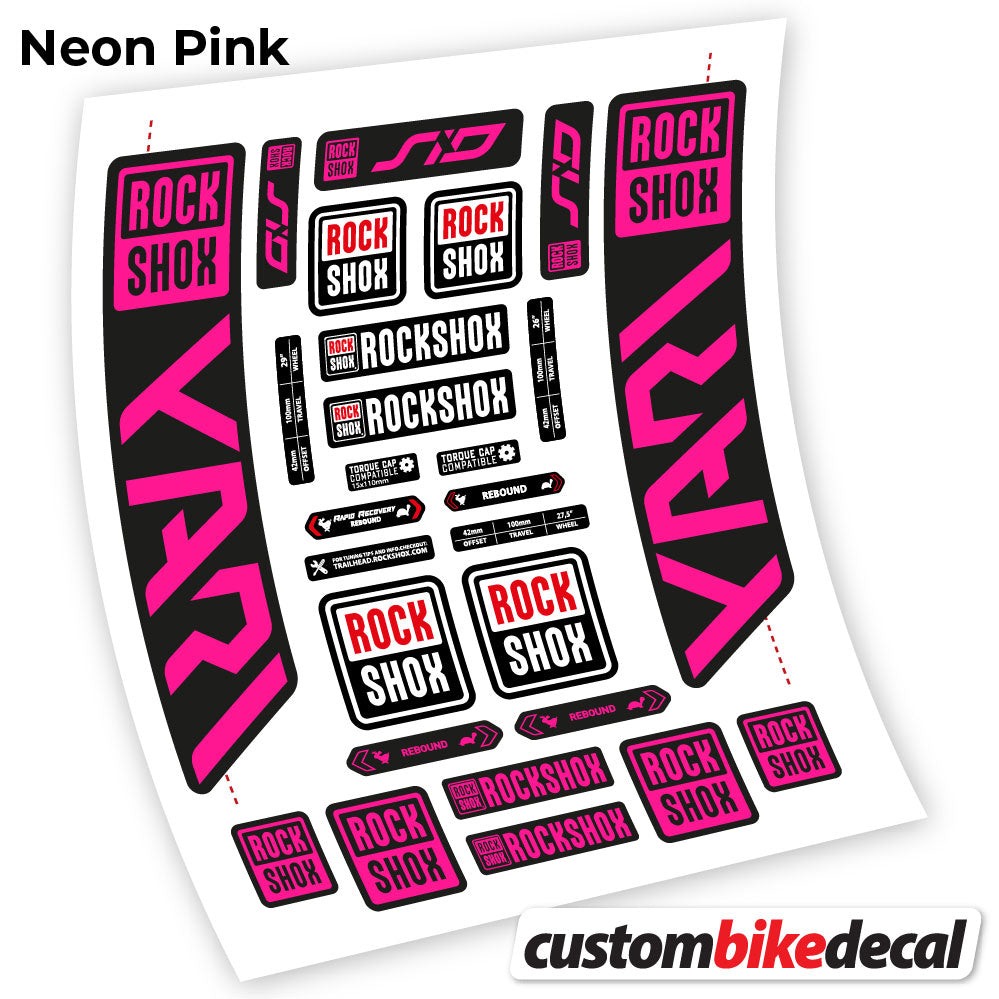 Decal, Rock Shox Yari 2021, Bike Fork Sticker Vinyl