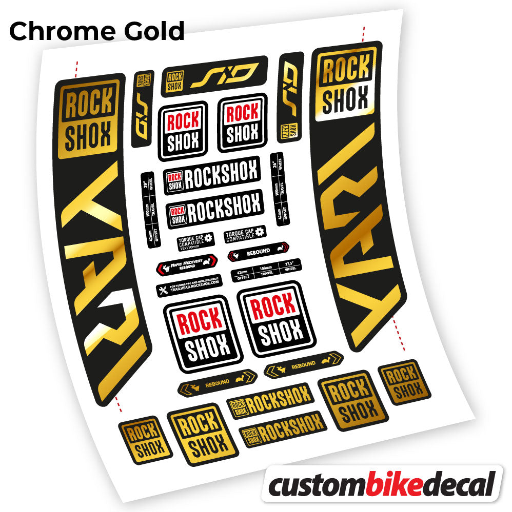 Decal, Rock Shox Yari 2021, Bike Fork Sticker Vinyl