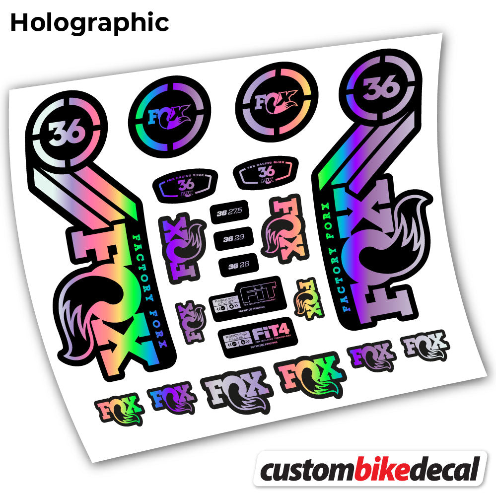 Aufkleber, Fox 36 Heritage 2016, Fahrradgabel-Aufkleber Vinyl