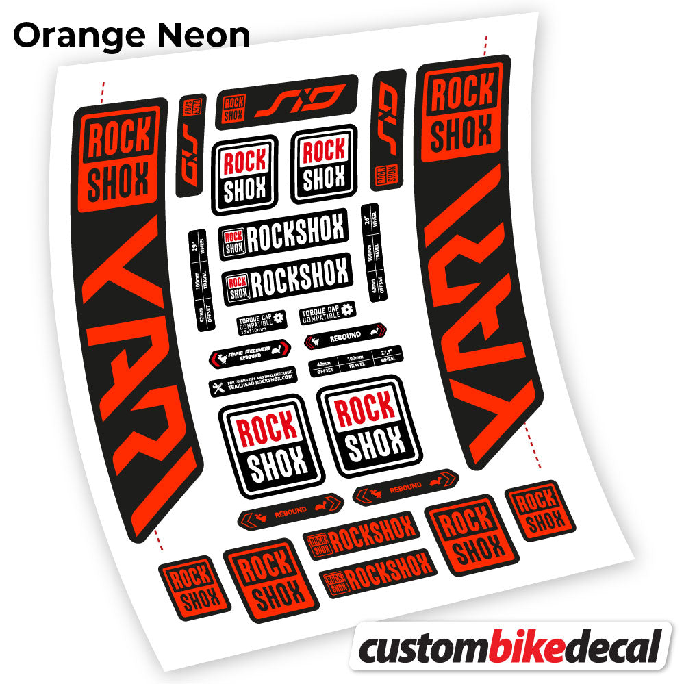 Decal, Rock Shox Yari 2021, Bike Fork Sticker Vinyl
