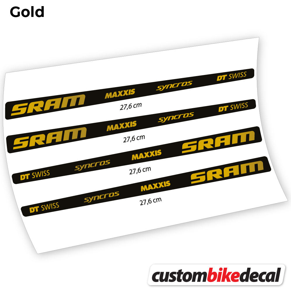 Aufkleber, Sram DT Swiss Maxxis Syncross Sticker Vinyl