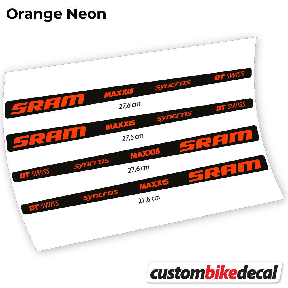 Aufkleber, Sram DT Swiss Maxxis Syncross Sticker Vinyl