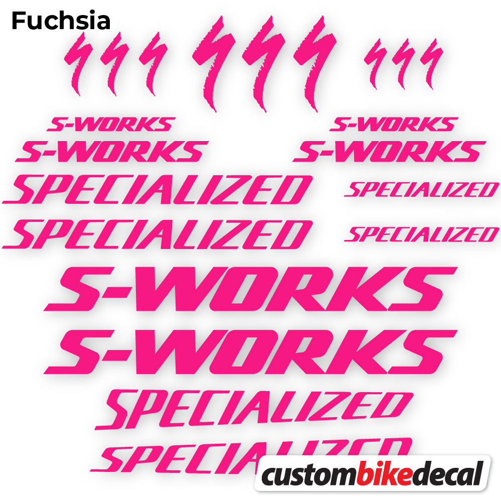 Aufkleber, Specialized S-Works, Rahmen, Fahrradaufkleber Vinyl