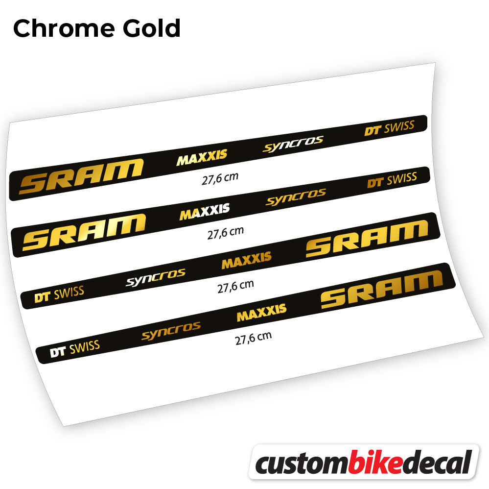 Aufkleber, Sram DT Swiss Maxxis Syncross Sticker Vinyl