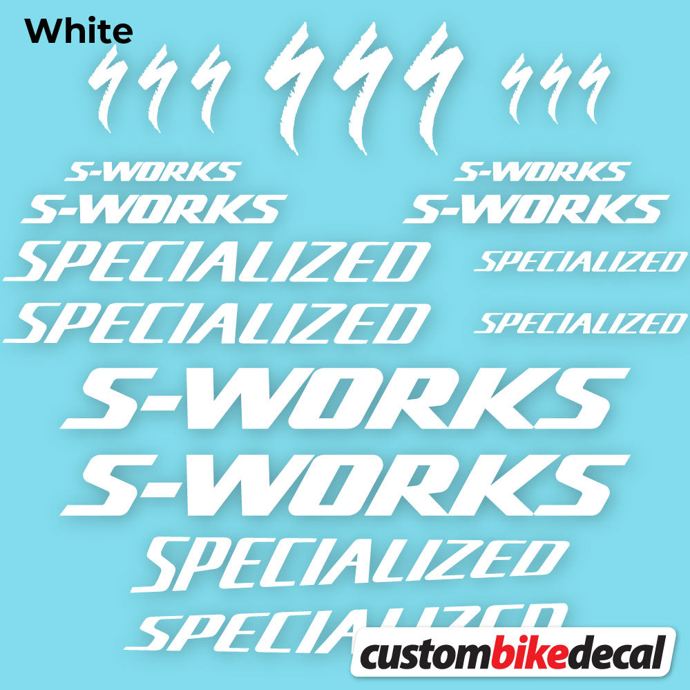 Aufkleber, Specialized S-Works, Rahmen, Fahrradaufkleber Vinyl
