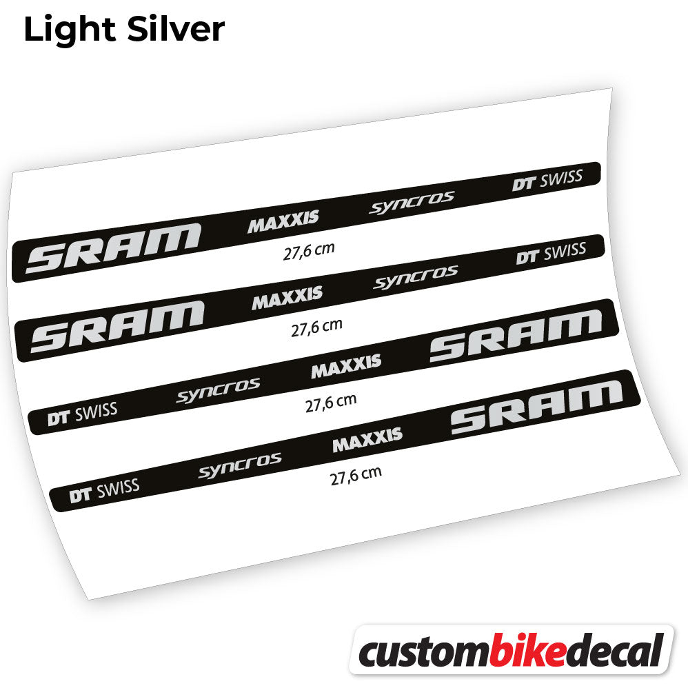 Aufkleber, Sram DT Swiss Maxxis Syncross Sticker Vinyl